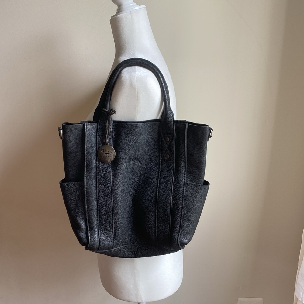 Will Leather Goods Tequila Mini Tote Purse Unlined Pebble Leather *No Strap*